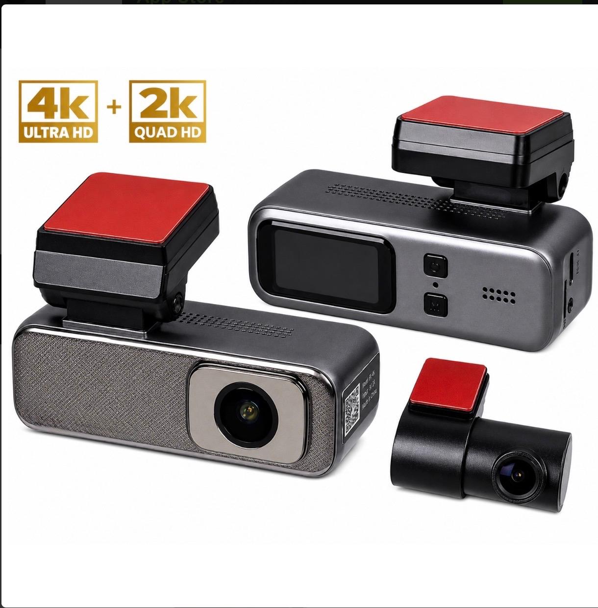 Q6PRO ARAÇ KAYIT KAMERASI 4K + 2K İKİ KAMERALI